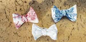 Nœuds papillon en toile de Jouy