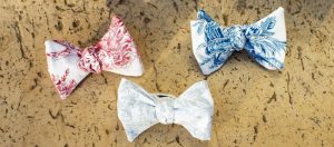 Nœuds papillon en toile de Jouy
