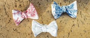 Nœuds papillon en toile de Jouy