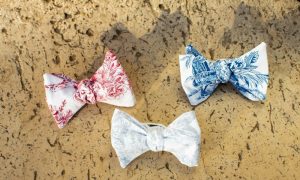 Nœuds papillon en toile de Jouy
