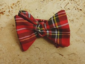 Nœuds papillon en tartan rouge