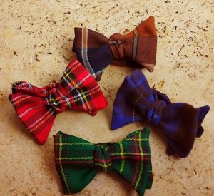 nœuds papillon en tartan