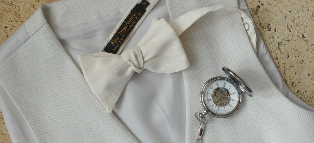 Image nœud papillon en doupion de soie